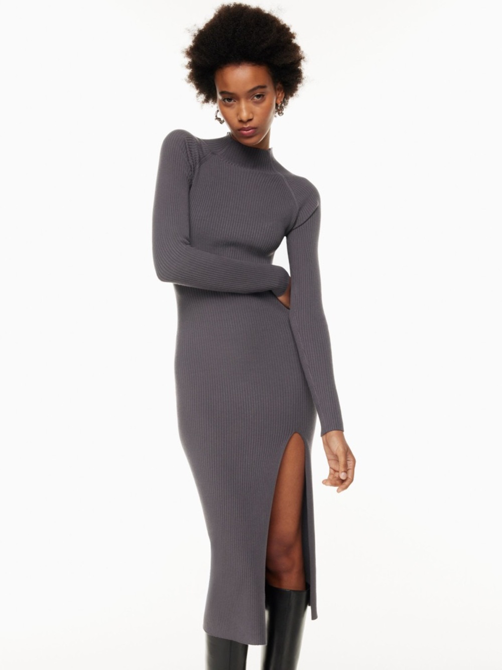 Aritzi Wilfred Alchemy Dress in Peppercorn Grey